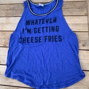PINK Whatever I’m getting cheese fries tank